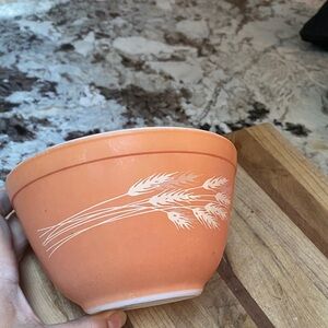 Orange Wheat Design Bowl